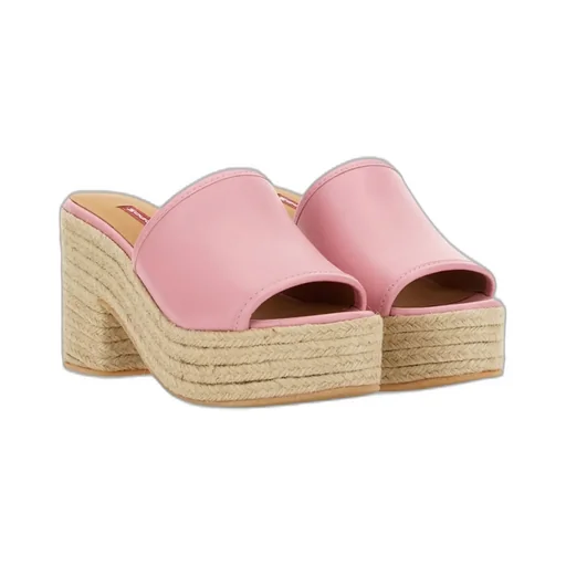 Moschino Jeans Heeled Slip-On Sandals