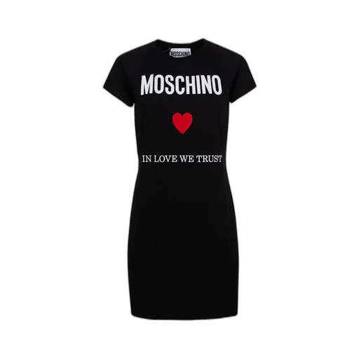 Moschino Logo Embroidered T-Shirt Dress