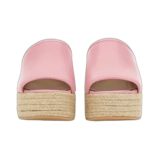 Moschino Jeans Heeled Slip-On Sandals