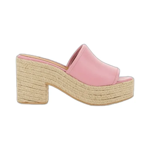 Moschino Jeans Heeled Slip-On Sandals