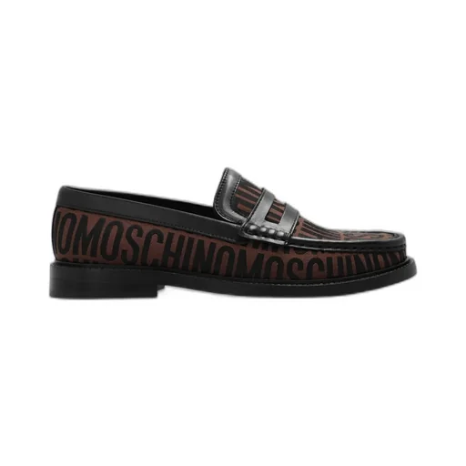 Moschino Allover Logo Printed Loafers