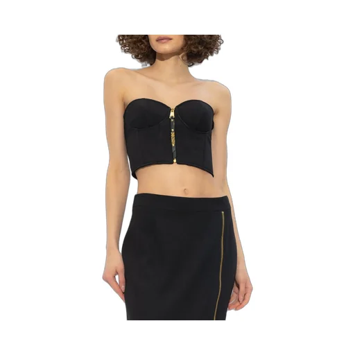 Moschino Sleeveless Zip-Up Tank Top