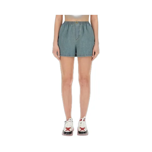 Moschino Thigh-High Denim Shorts