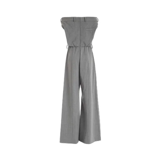 Moschino Gabardine Off-Shoulder Jumpsuit