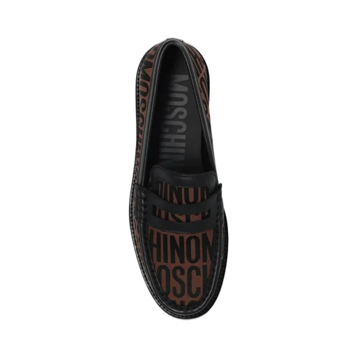 Moschino Allover Logo Printed Loafers
