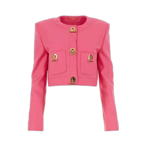 Moschino T-Bar Fastened Cropped Jacket