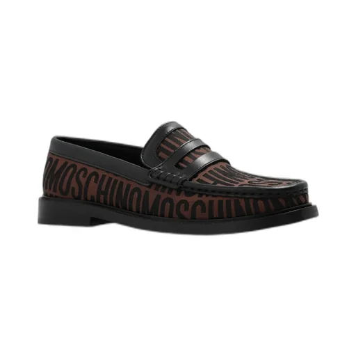 Moschino Allover Logo Printed Loafers