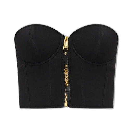 Moschino Sleeveless Zip-Up Tank Top