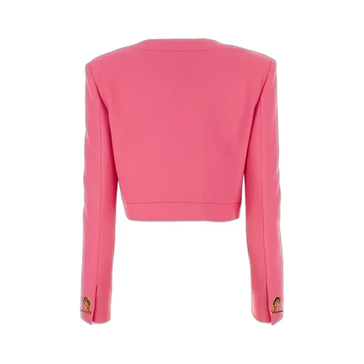 Moschino T-Bar Fastened Cropped Jacket