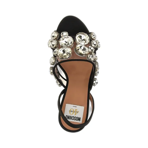 Moschino Embellished Slingback Sandals