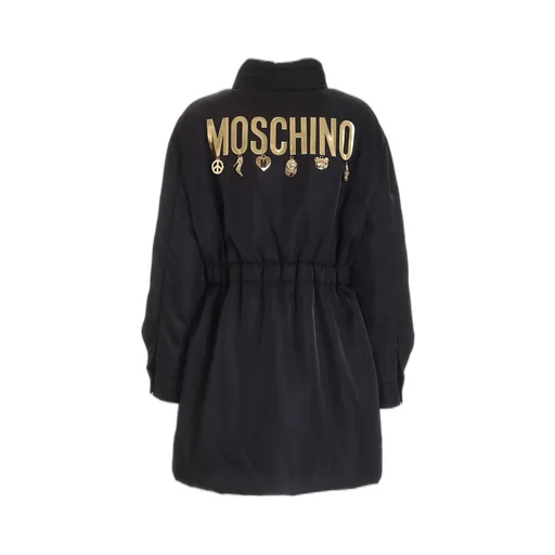 Moschino Logo Charms Elasticated-Waist Coat