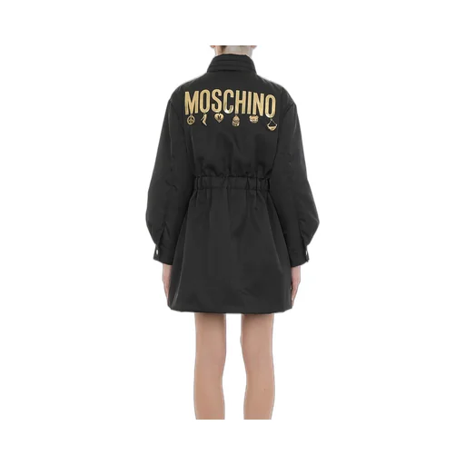 Moschino Logo Charms Elasticated-Waist Coat