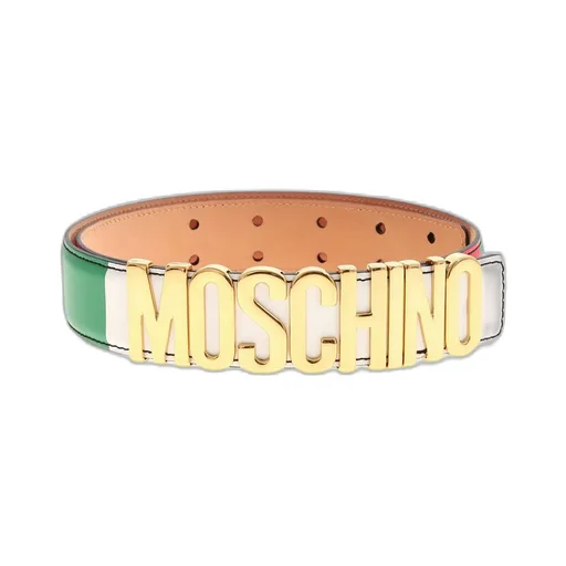 Moschino Logo Lettering Buckle Belt