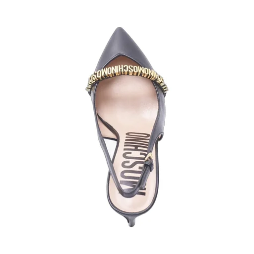 Moschino Pointed-Toe Slingback Pumps