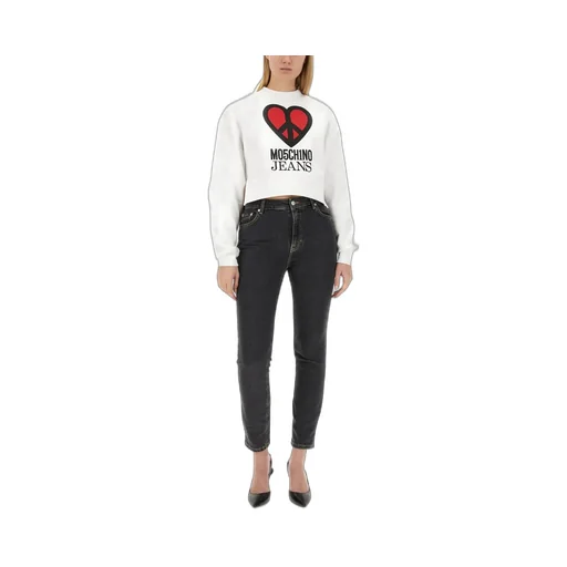 Moschino Jeans Logo Patch Skinny Fit Jeans
