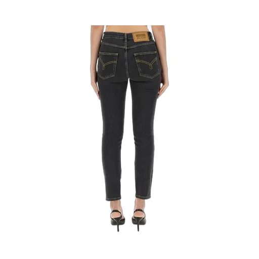Moschino Jeans Logo Patch Skinny Fit Jeans