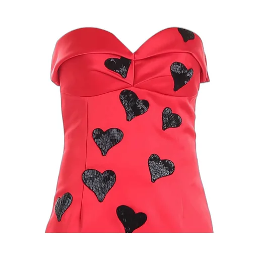 Moschino Embellished Heart Sleeveless Maxi Dress