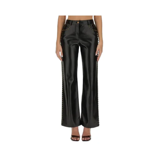 Moschino Jeans Stud-Detailed Wide-Leg Trousers