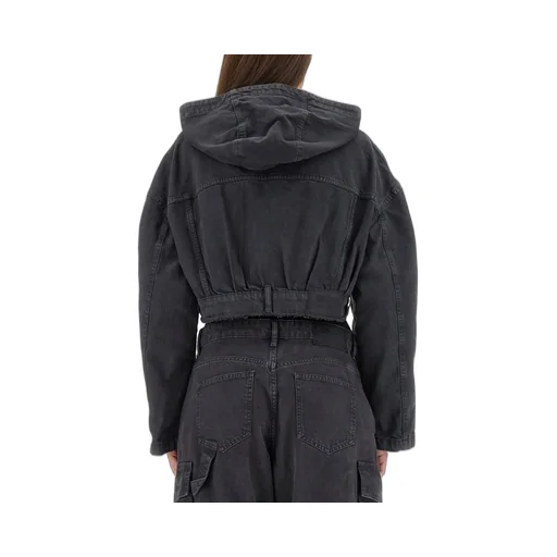 Moschino Jeans Cropped Hooded Jacket