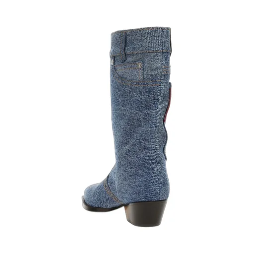 Moschino Jeans Denim Ankle Boots