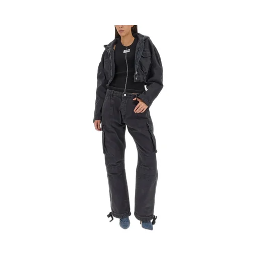 Moschino Jeans Cropped Hooded Jacket