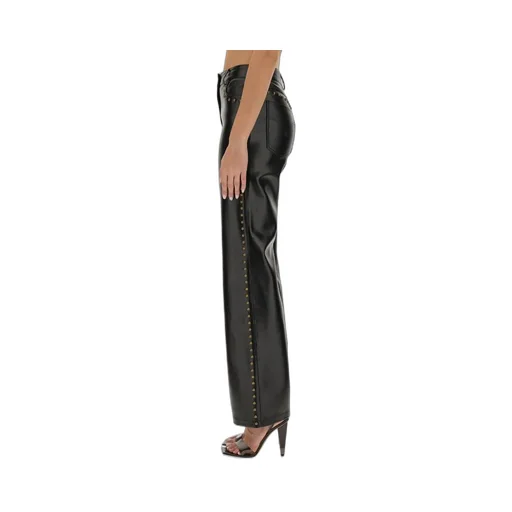 Moschino Jeans Stud-Detailed Wide-Leg Trousers