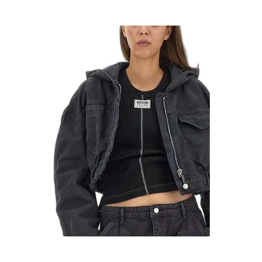 Moschino Jeans Cropped Hooded Jacket