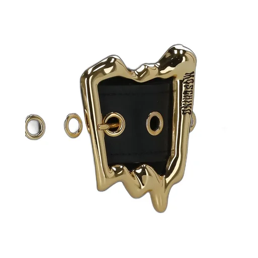 Moschino Logo-Engraved Buckle Detailed Crossbody Bag