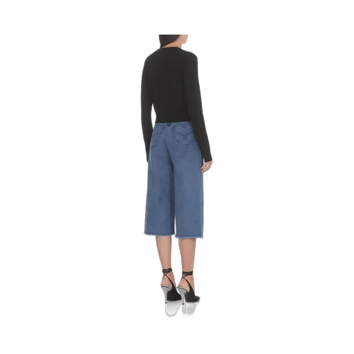 Moschino Jeans Logo Embellished Knitted Jumper