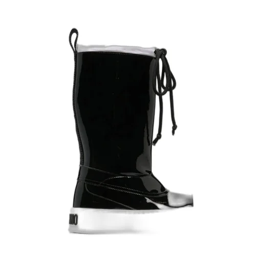 Moschino Drawstring Glossy Boots