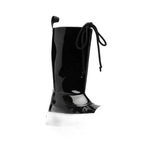 Moschino Drawstring Glossy Boots