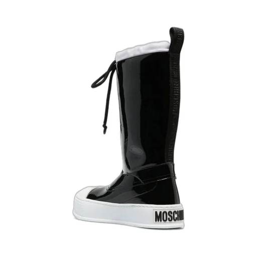Moschino Drawstring Glossy Boots