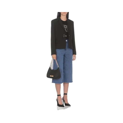 Moschino Jeans Logo Embellished Knitted Jumper