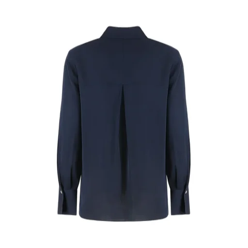 Vince Button-Front Silk Shirt