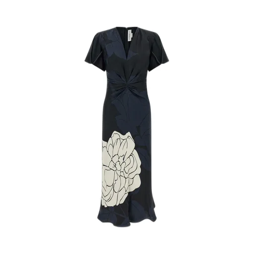 Victoria Beckham Eve Gathered Midi Dress