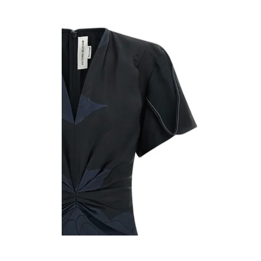 Victoria Beckham Eve Gathered Midi Dress