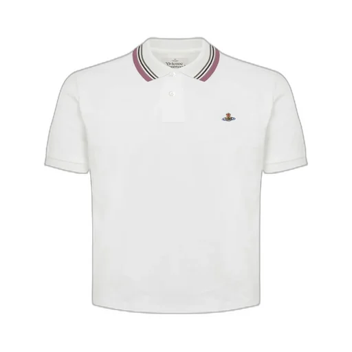 Vivienne Westwood Logo Embroidered Short Sleeve Polo Shirt
