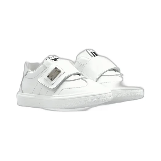 Dolce & Gabbana Kids Logo Plaque Touch-Strap Sneakers