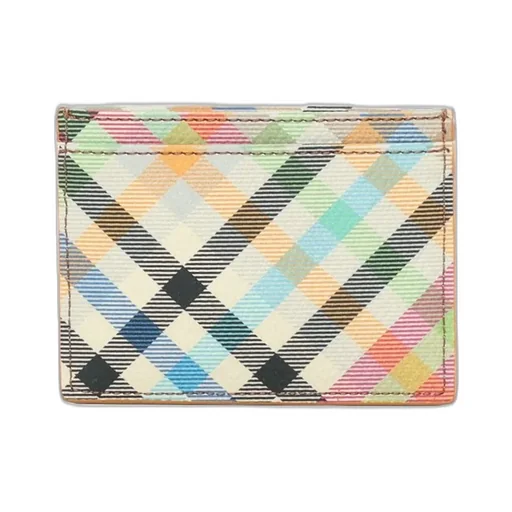 Vivienne Westwood Logo Plaque Checked Wallet