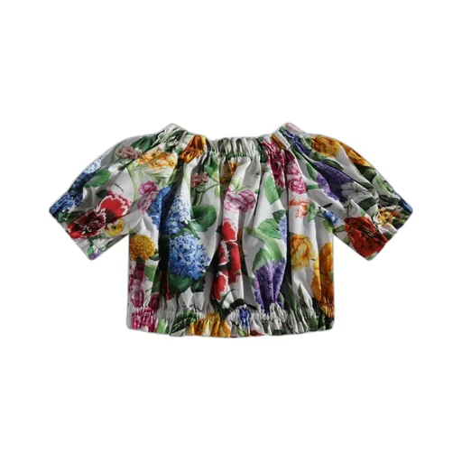 Dolce & Gabbana Kids Floral Printed Top