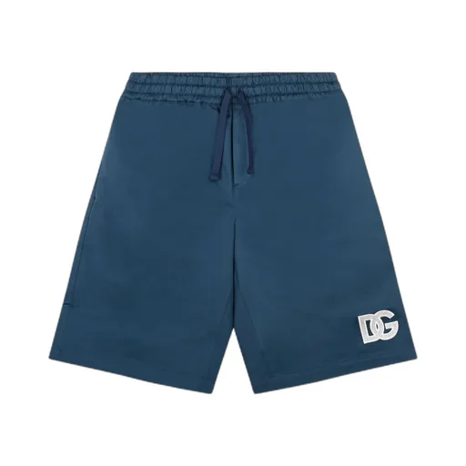 Dolce & Gabbana Kids Dg Logo Gabardine Shorts