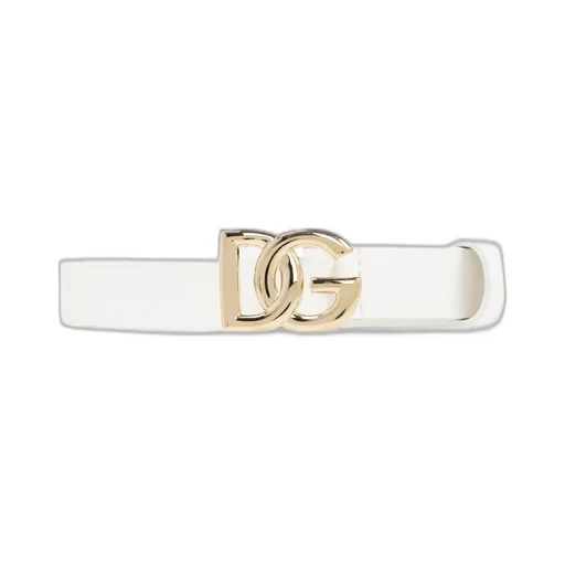 Dolce & Gabbana Kids Logo Plaque Buckle Belt