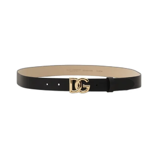 Dolce & Gabbana Kids Dg Logo Plaque Buckle Belt