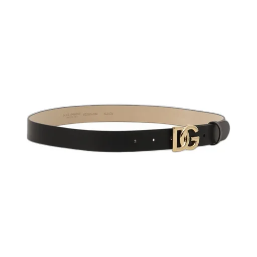 Dolce & Gabbana Kids Dg Logo Plaque Buckle Belt