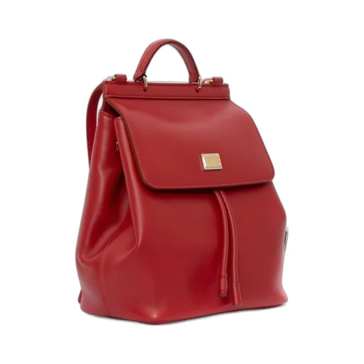 Dolce & Gabbana Kids Drawstring Logo Plaque Backpack