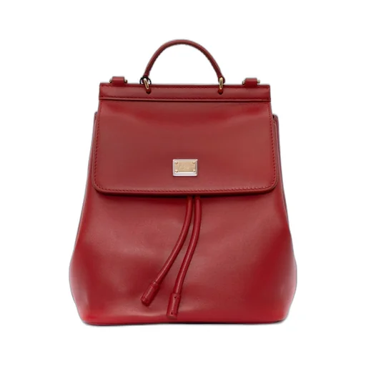 Dolce & Gabbana Kids Drawstring Logo Plaque Backpack