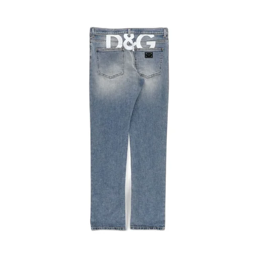 Dolce & Gabbana Kids Logo Printed Jeans