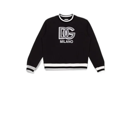 Dolce & Gabbana Kids Logo-Patch Crewneck Sweatshirt