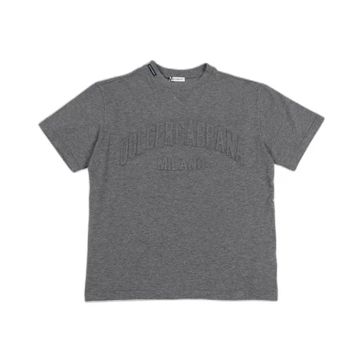 Dolce & Gabbana Kids Logo Patch Crewneck T-Shirt