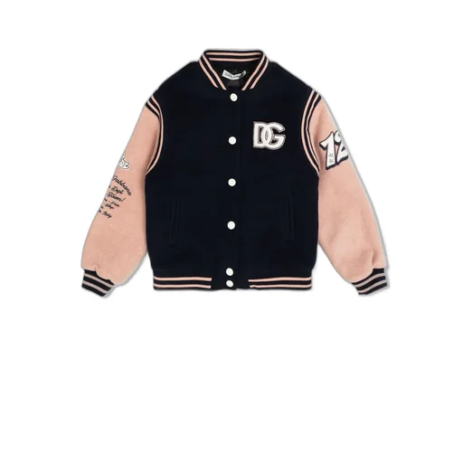 Dolce & Gabbana Kids Long Cloth Bomber Jacket